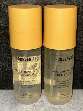 2 Lot Forever 21 Marshmallow Blossom Body Mist Spray,  8 oz New/Retired